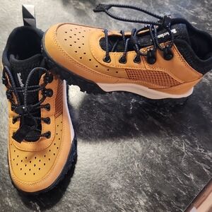 Timberland Kids Tan and Black Rain Boots